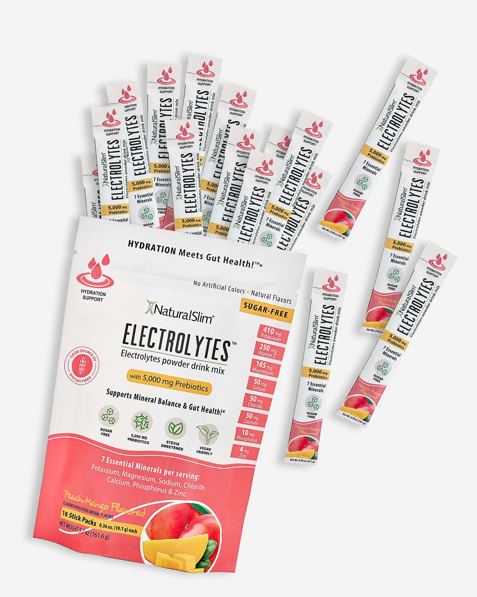 NaturalSlim Electrolytes Peach-Mango - product lifestyle image