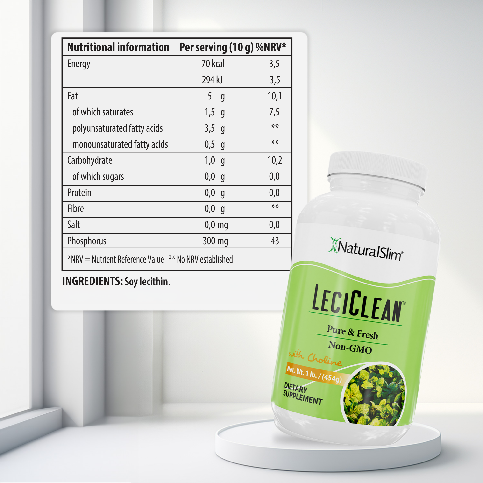 LeciClean nutritional information
