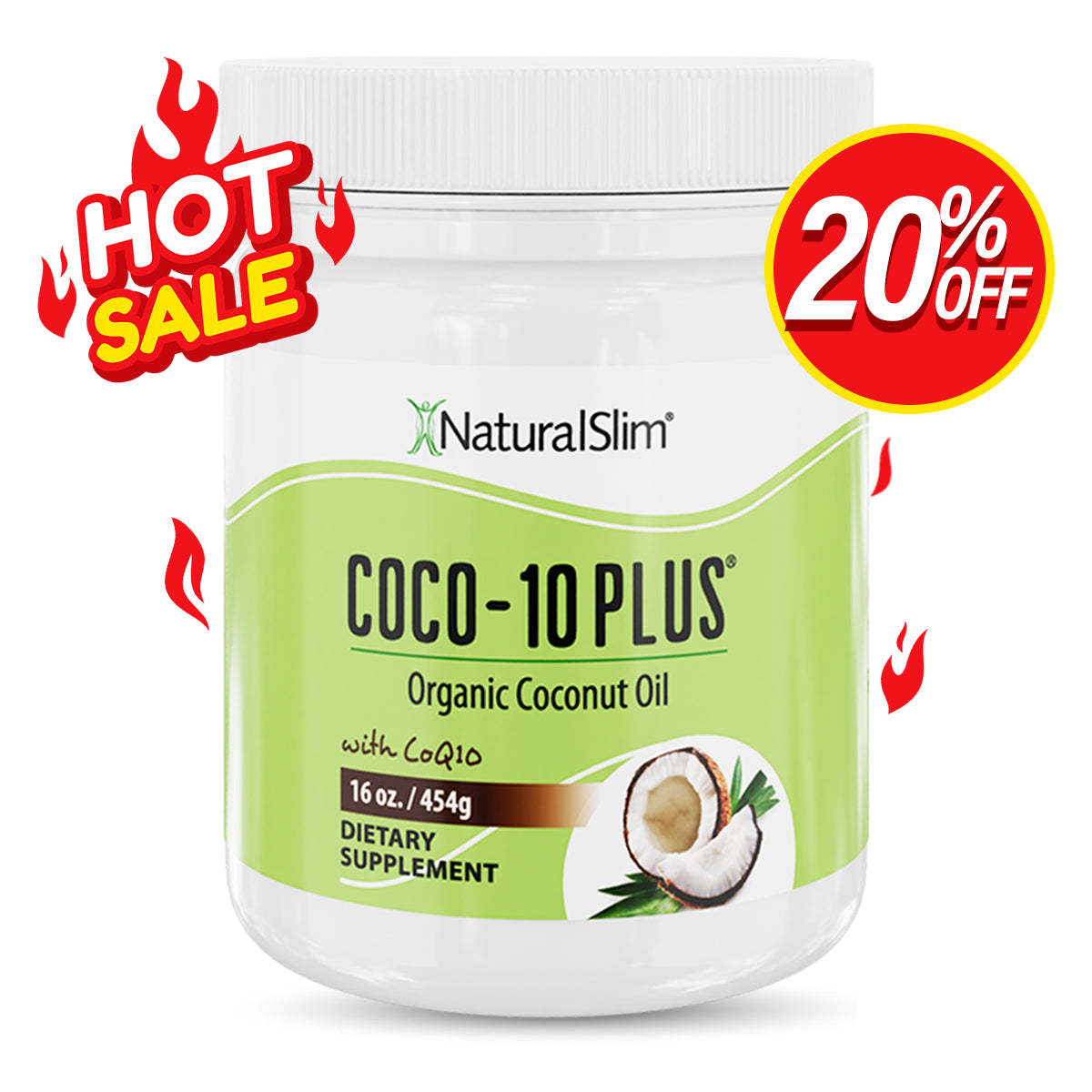 COCO-10 PLUS™ | Aceite de Coco con CoQ10