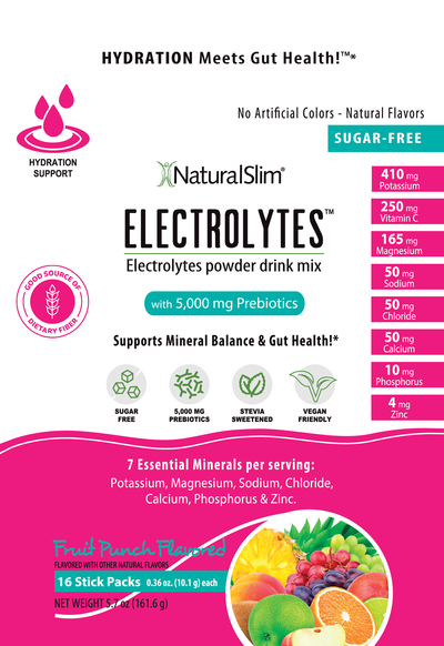 NaturalSlim Electrolytes Fruit Punch - product lifestyle image