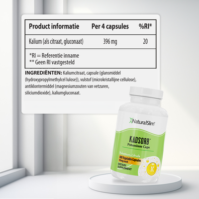 Kadsorb Potassium voedingswaarde-informatie