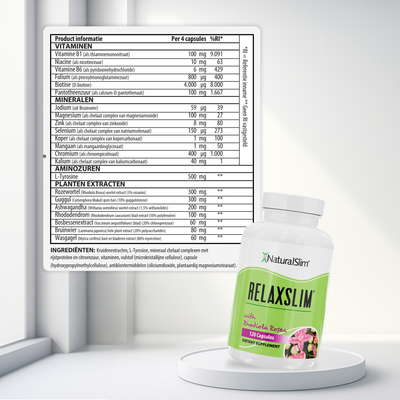 RelaxSlim voedingswaarde-informatie