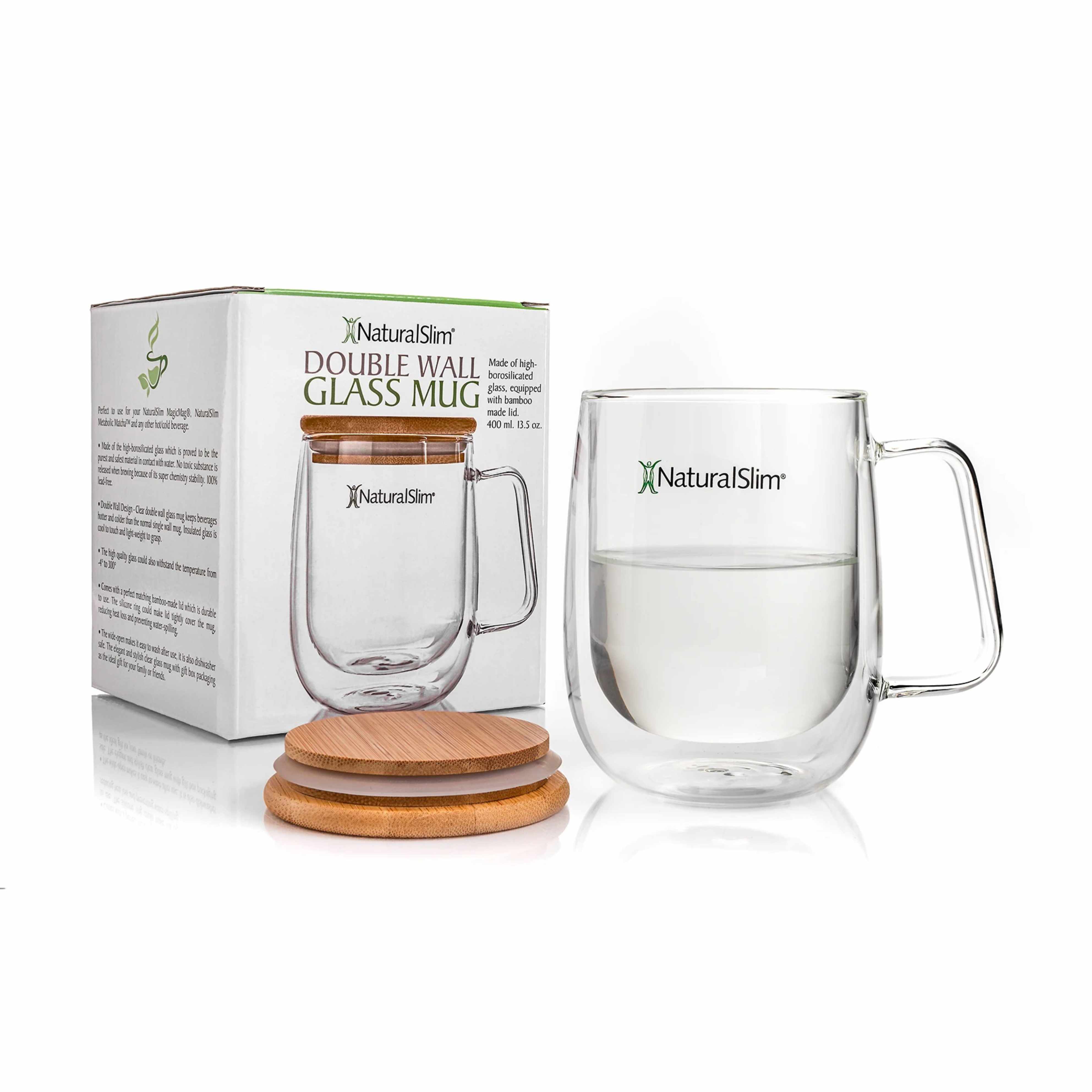 NaturalSlim® Dubbelwandige Glazen Mok